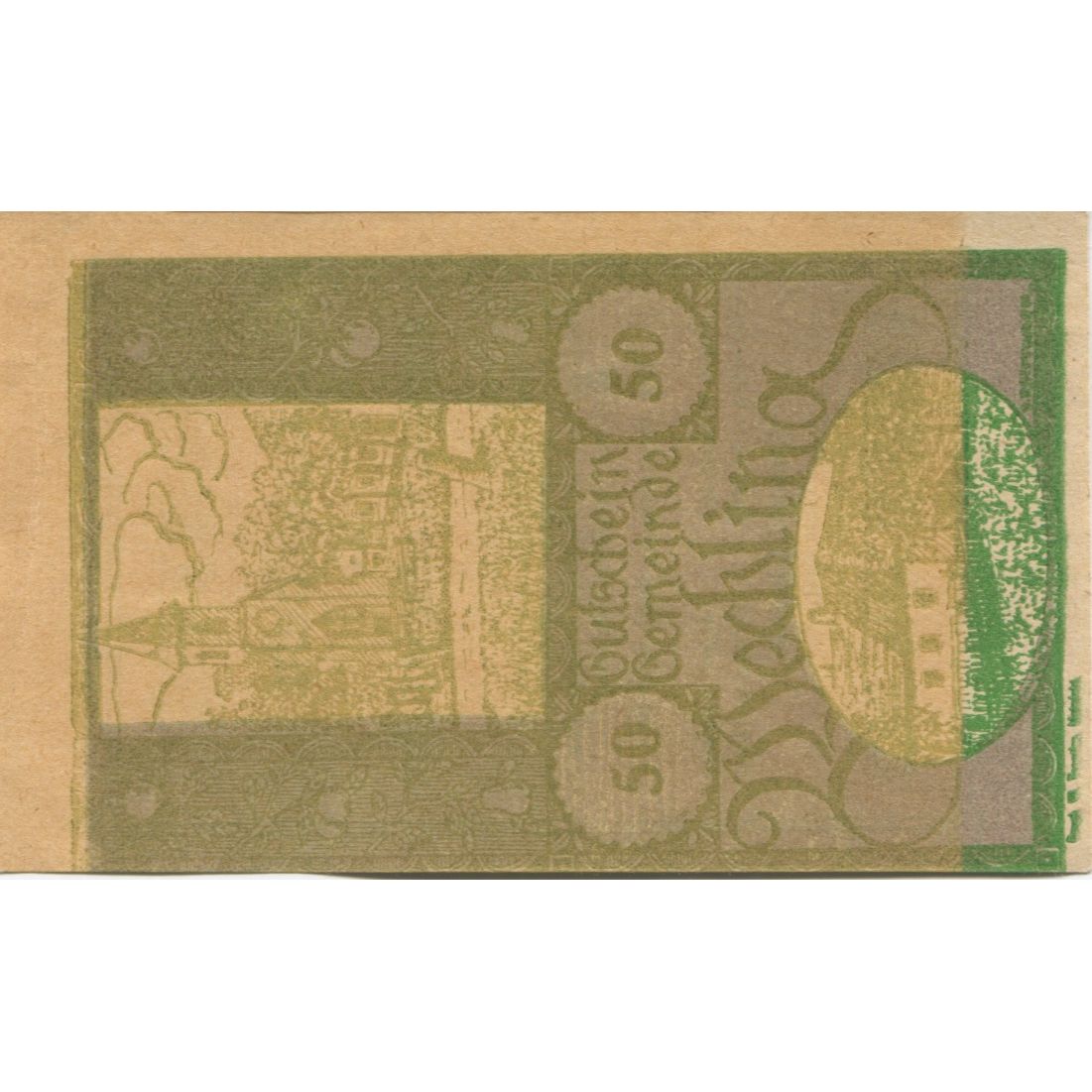 Billete, Austria, Wechling, 50 Heller, Eglise 1920-10-30, SC, Mehl:FS 1145a