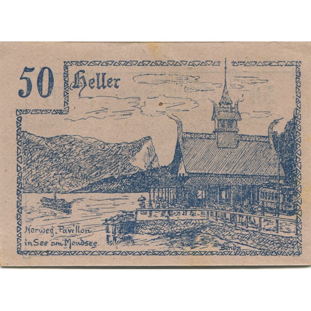 Billete, Austria, Innerchwandt, 50 Heller, fleuve, 1920, EBC, Mehl:FS 408