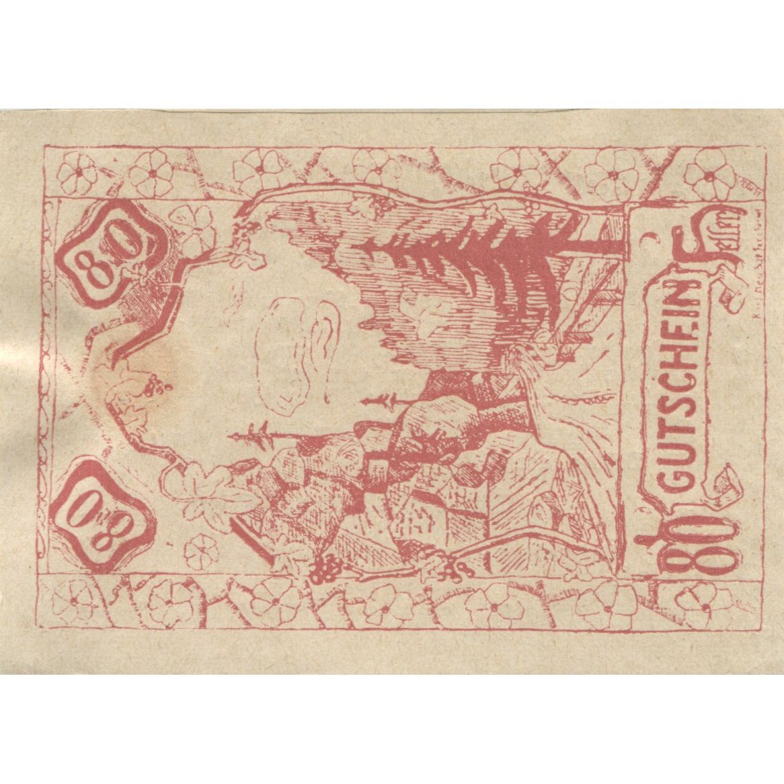 Billete, Austria, Lebing, 80 Heller, Foret, 1920, 1920-12-31, SC, Mehl:FS 508a