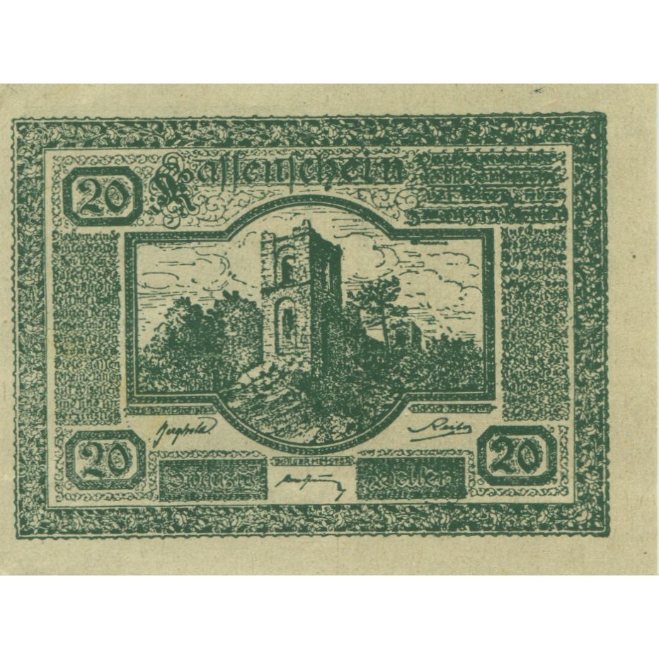 Billete, Austria, Hinterbrühl, 20 Heller, tour 1920-07-31, SC Mehl:FS 376Ia