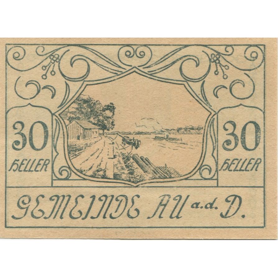 Billete, Austria, Au a.d D, 30 Heller, fleuve, 1920, 1920-05-30, SC, Mehl:FS 64