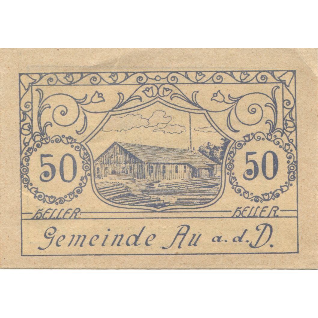 Billete, Austria, Au a.d D, 50 Heller, grange, 1920, 1920-05-30, SC, Mehl:FS 64