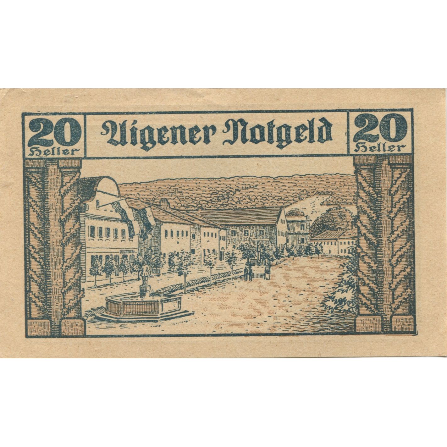Billete, Austria, Aigen, 20 Heller, Blason, 1920, 1920-12-31, SC, Mehl:FS 12I