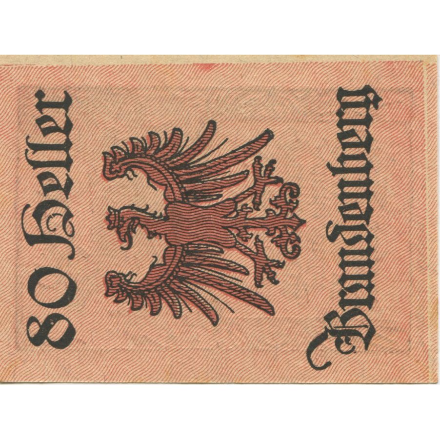 Billete, Austria, Brandenberg, 80 Heller, cerf, 1920-12-31, EBC Mehl:FS 99a