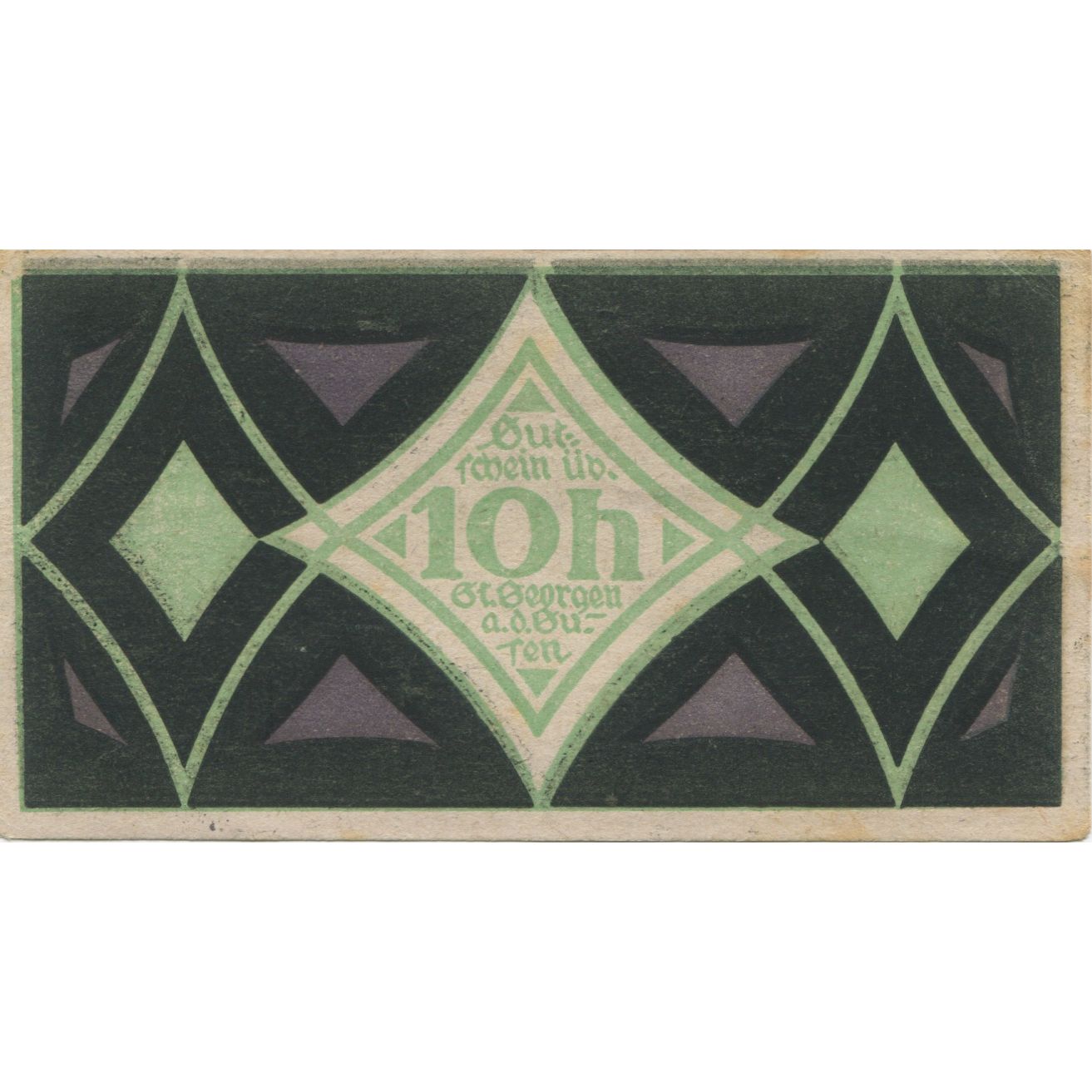 Billete, Austria, St Georgen, 10 Heller, Texte, 1920, EBC, Mehl:FS 886I