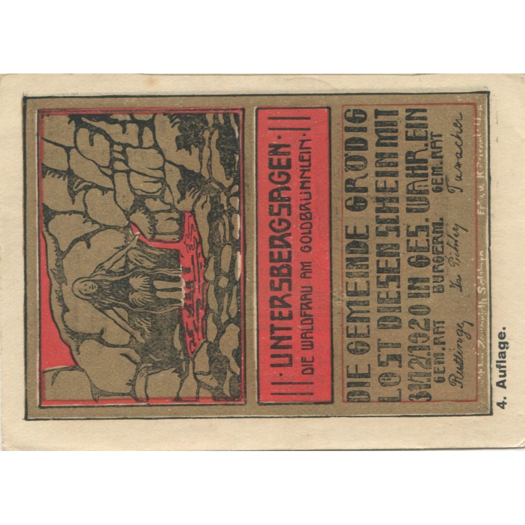 Billete, Austria, Grödig, 40 Heller, roi, 1920, 1920-12-31, EBC, Mehl:FS 290a