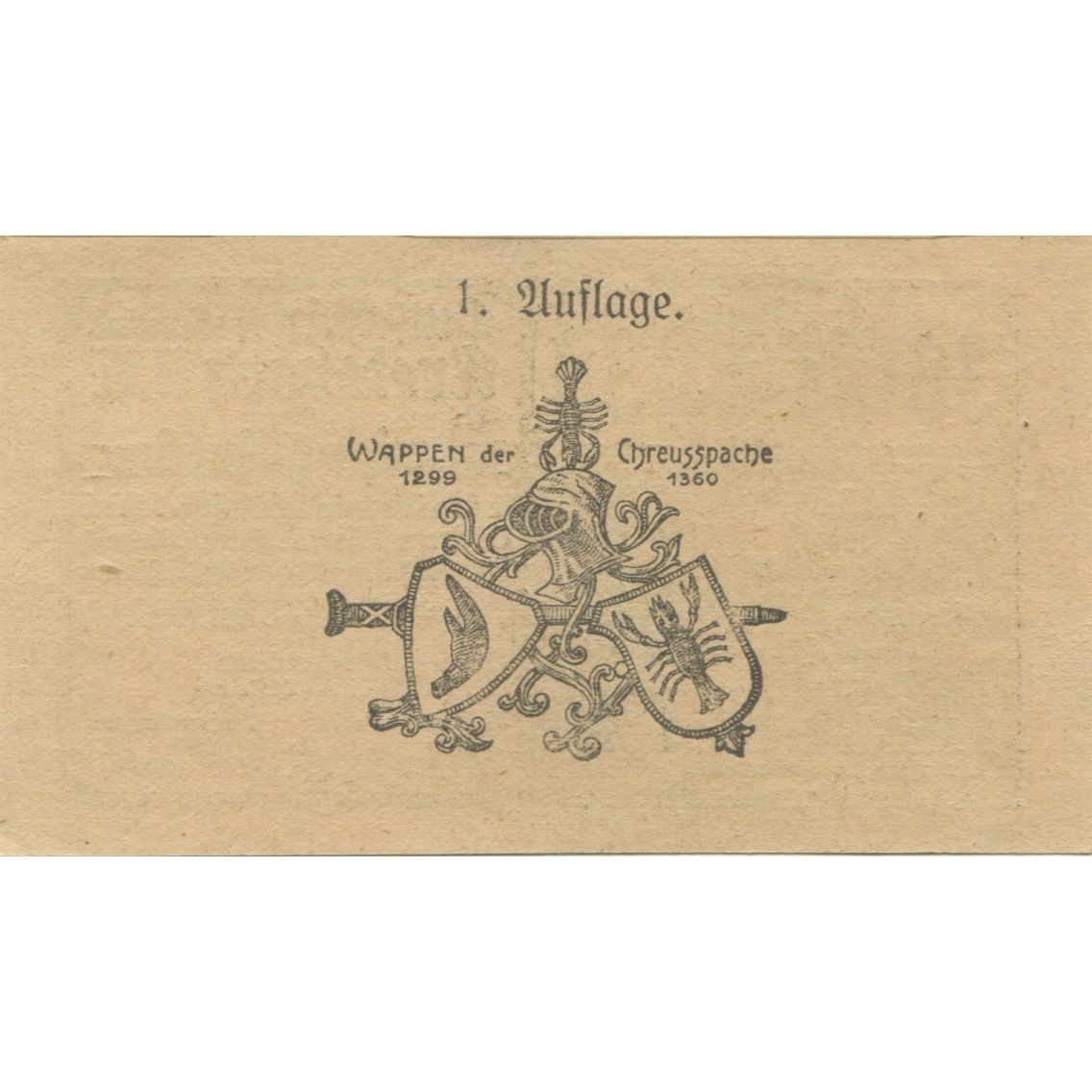 Billete, Austria, Wilhelmsburg, 30 Heller, château, 1920 SCMehl:FS 1235a