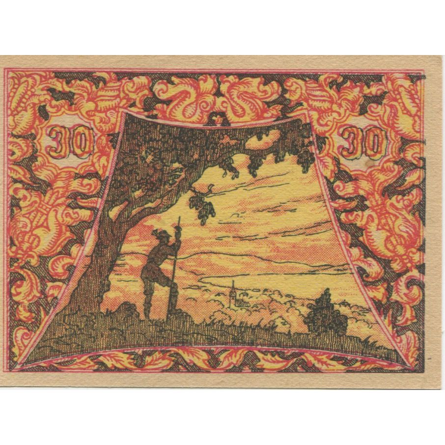 Billete, Austria, Attersee, 30 Heller, paysage, 1920, SC, Mehl:FS 988a