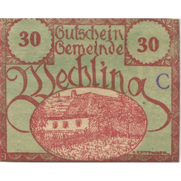 Billete, Austria, Wechling, 30 Heller, ferme, 1920, SC, Mehl:FS 1145a