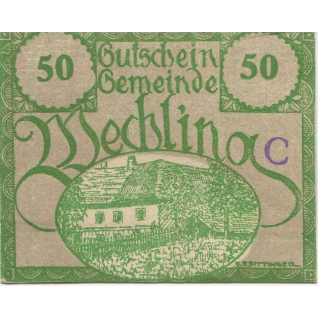 Billete, Austria, Wechling, 50 Heller, ferme, 1920, SC, Mehl:FS 1145a