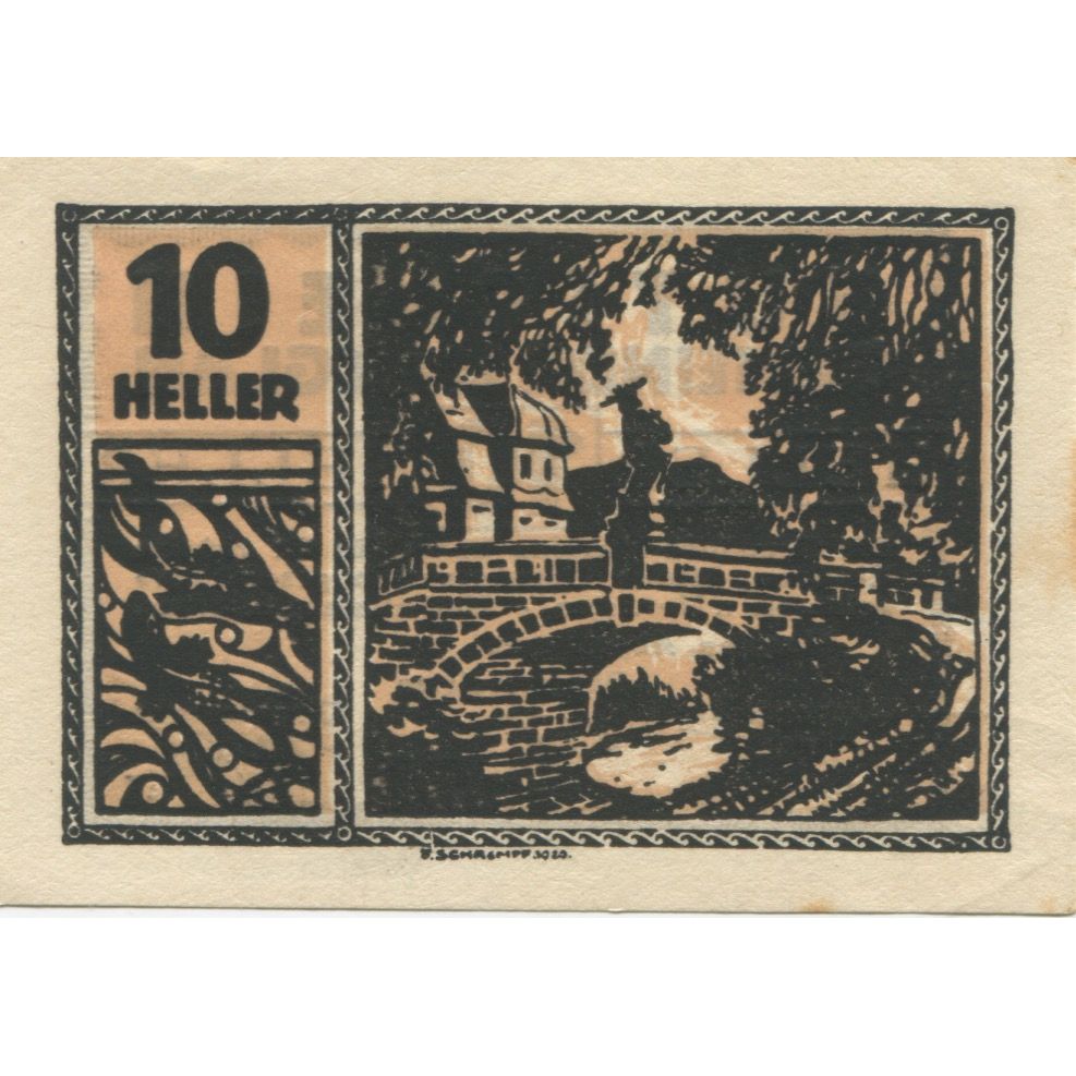 Billete, Austria, Maxglan, 10 Heller, pont, 1920, 1920-11-01, EBC, Mehl:FS 602a