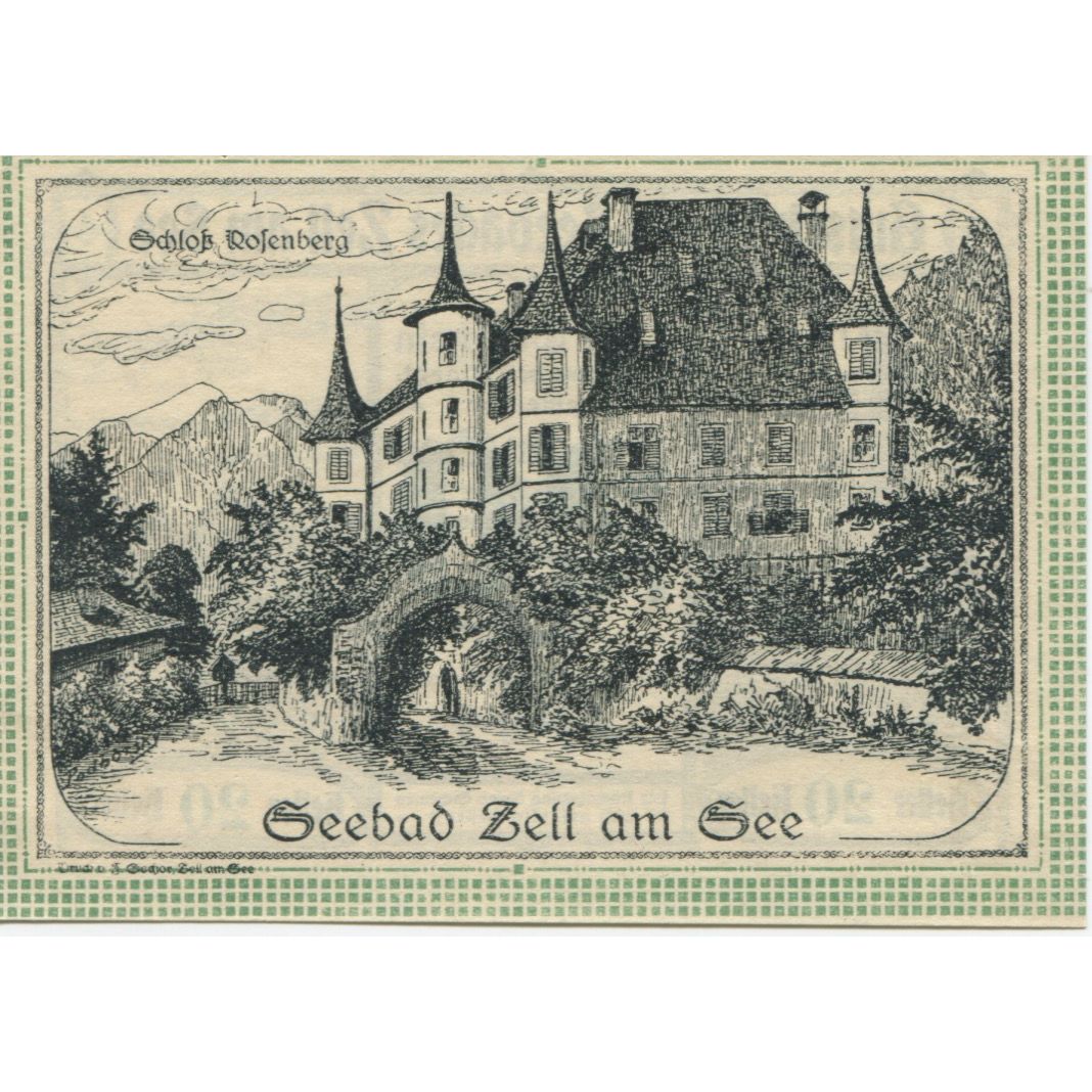 Billete, Austria, Zell am See, 20 Heller, mer 1920-08-31, SC, Mehl:FS 1270II
