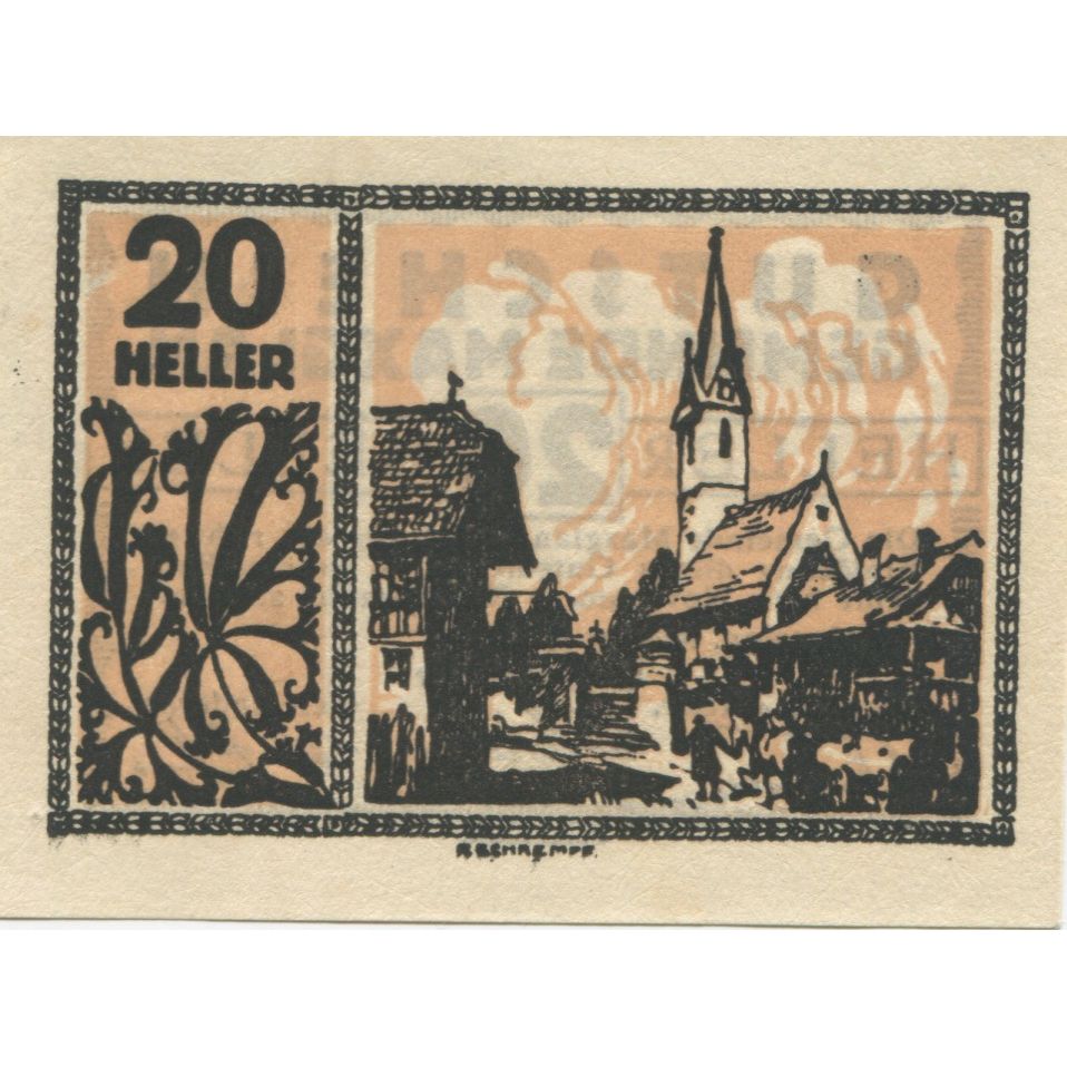 Billete, Austria, Maxglan, 20 Heller, village 1920-11-01, SC, Mehl:FS 602a