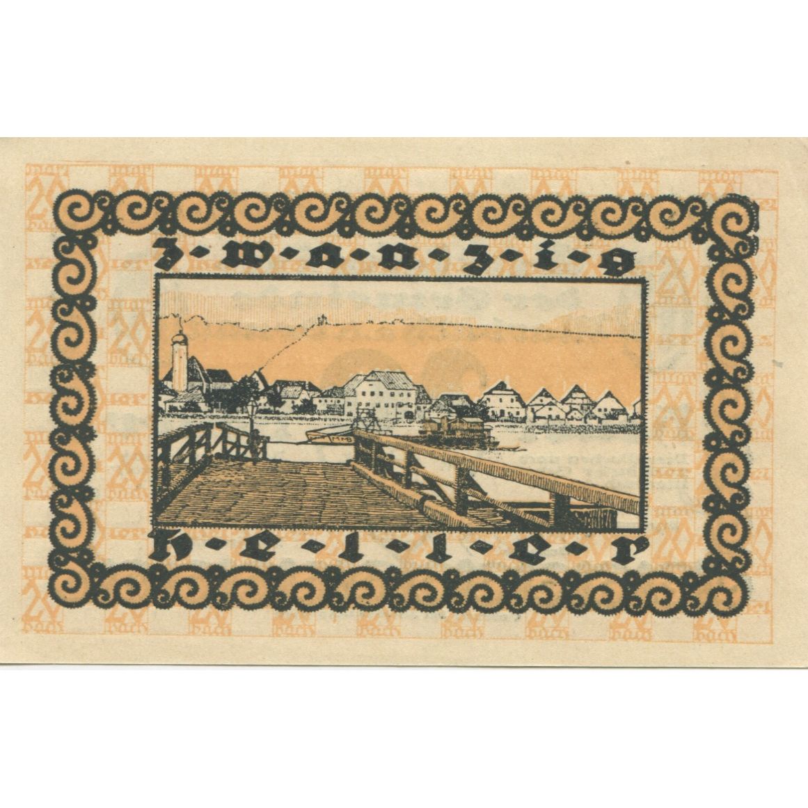 Billete, Austria, Marbach, 20 Heller, pont, 1920, SC, Mehl:FS 579II