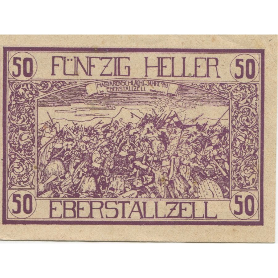 Billete, Austria, Eberstallzell, 50 Heller, champs 1920-10-31, SC Mehl:FS 146