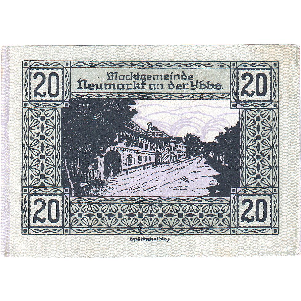 Austria, Neumarkt, 20 Heller, rue, 1920, 1920-12-31, UNC, Mehl:FS 663b