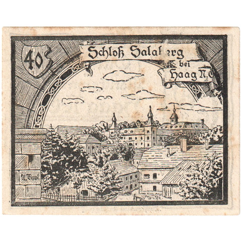 Austria, Haag, 40 Heller, Ville, 1920, 1920-12-31, EF(40-45), Mehl:FS 318IVb