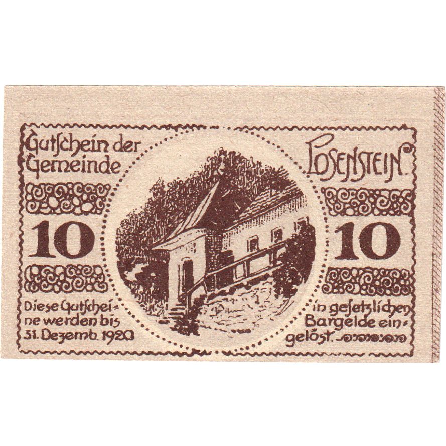 Austria, Losenstein, 10 Heller, Texte, 1920, 1920-12-31, UNC, Mehl:FS 566IVa
