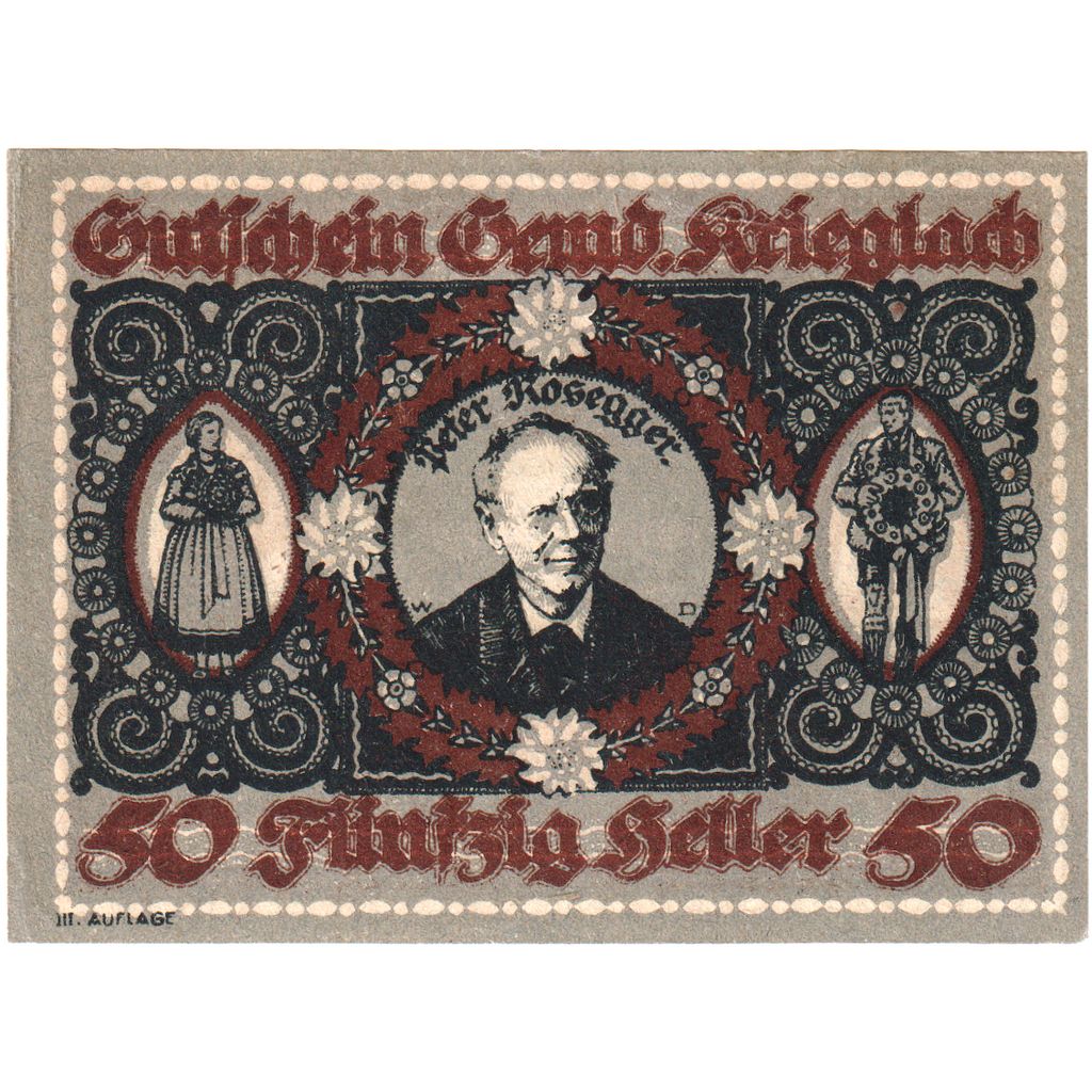 Austria, Krieglach, 50 Heller, 1920-10-31, UNC(63)