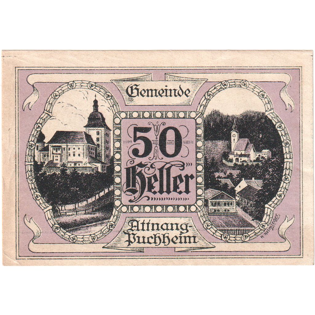 Austria, Attnang-Puchheim, 50 Heller, 1921-04-30, UNC(63)