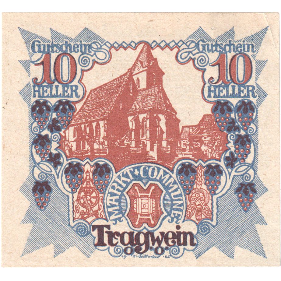 Austria, Tragwein, 10 Heller, 1921-04-30, UNC(63)