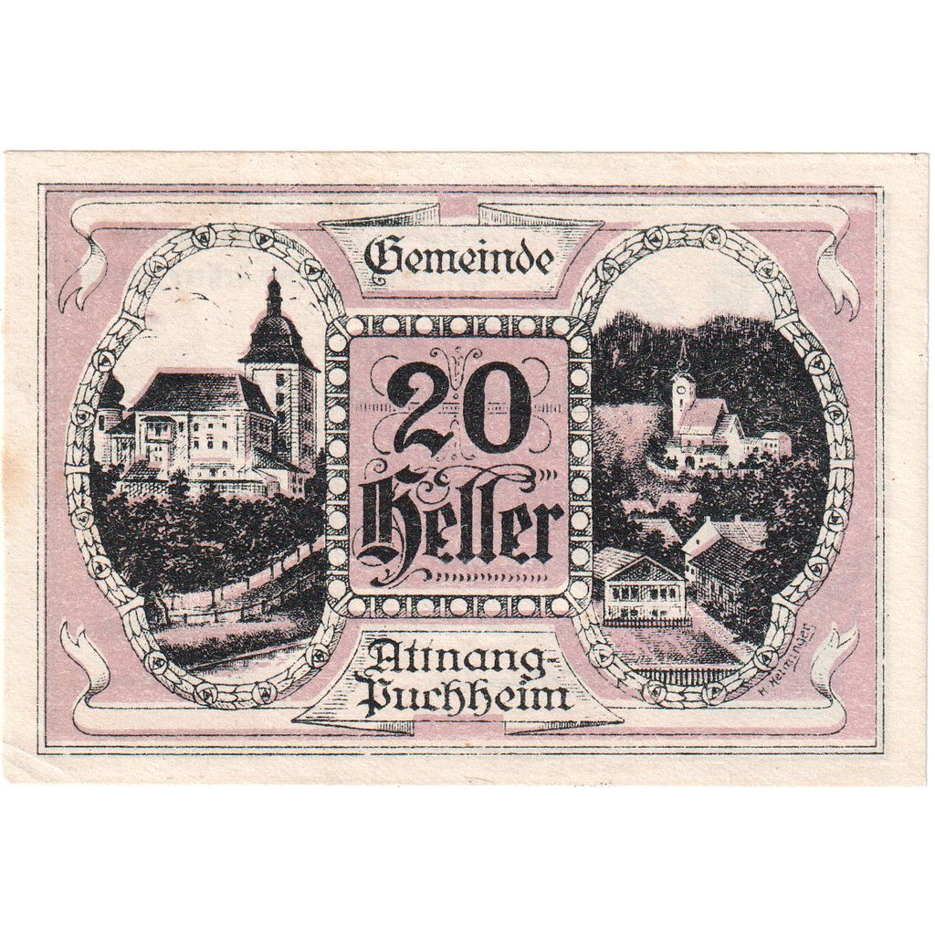 Austria, Attnang-Puchheim, 20 Heller, 1921-04-30, UNC