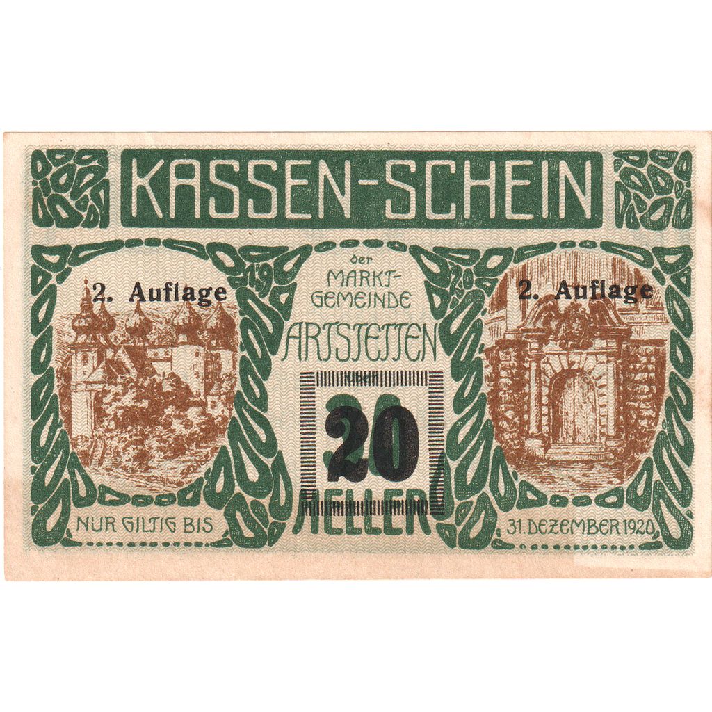 Austria, Artstetten, 20 Heller, 1920-12-31, UNC