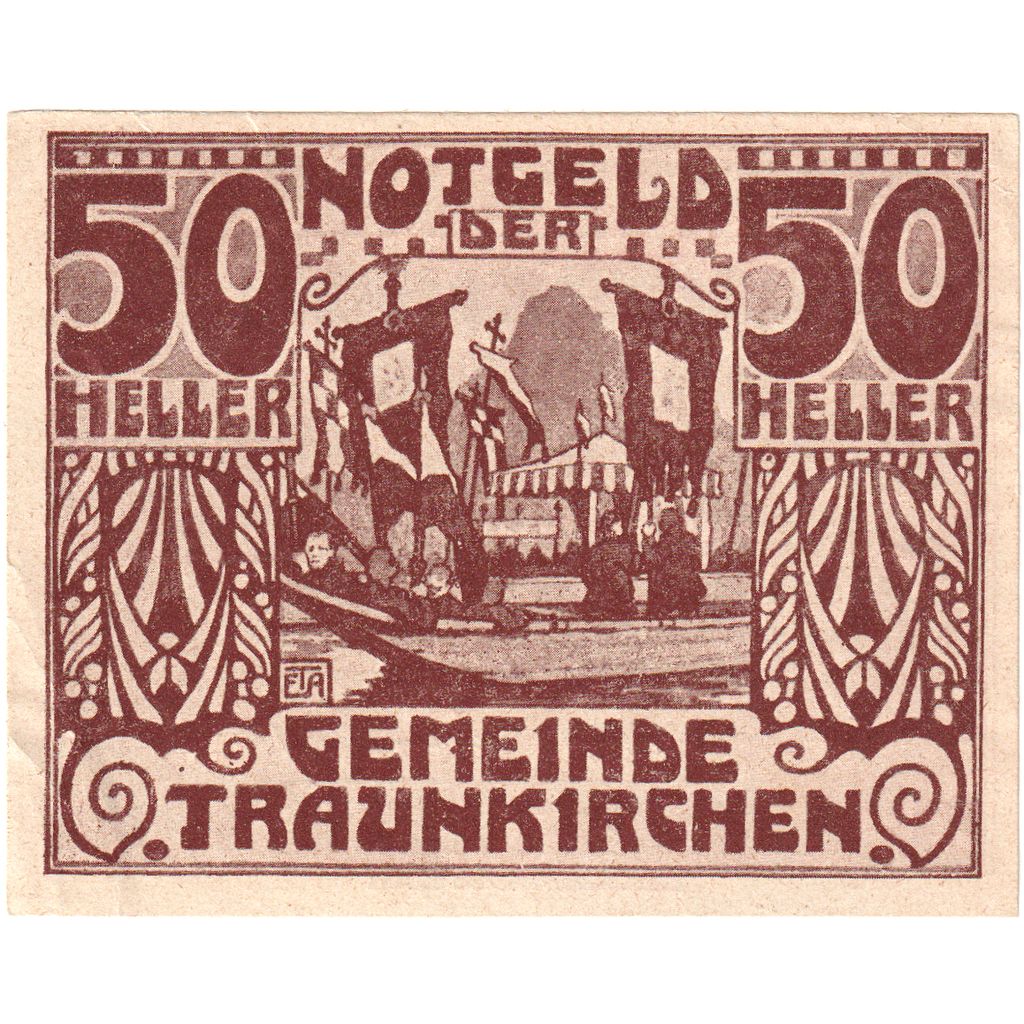 Austria, Traunkirchen, 50 Heller, AU(50-53)
