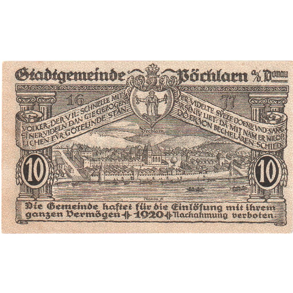 Austria, Pochlarn, 10 Heller, 1920-12-31, AU