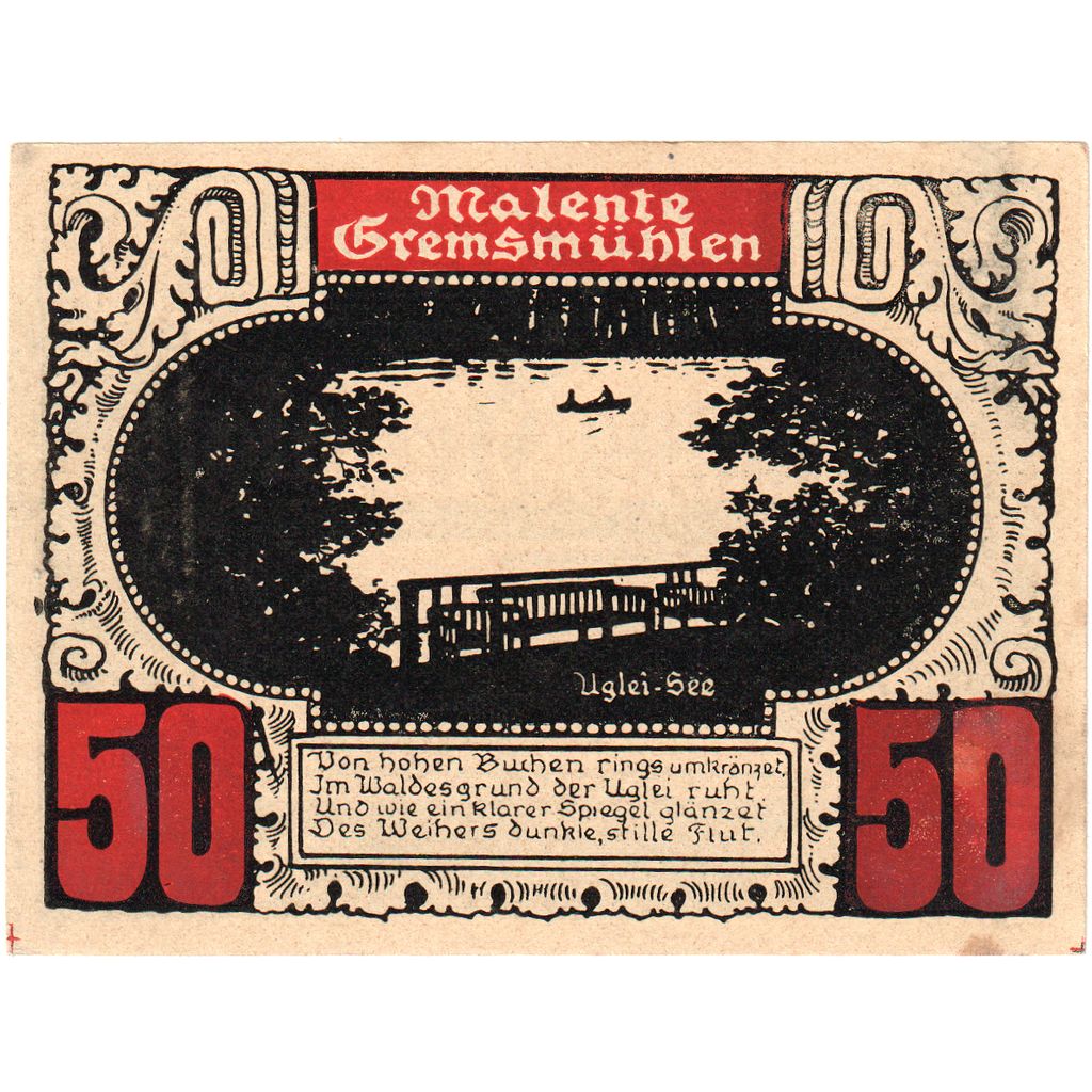 Germany, Plön, 50 Pfennig, UNC(63)