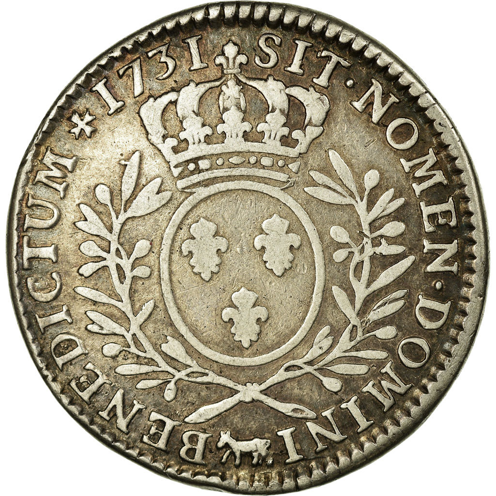 Coin, France, 1/2 Ecu, 1731, Pau, , Silver, KM:485, Gadoury:313a