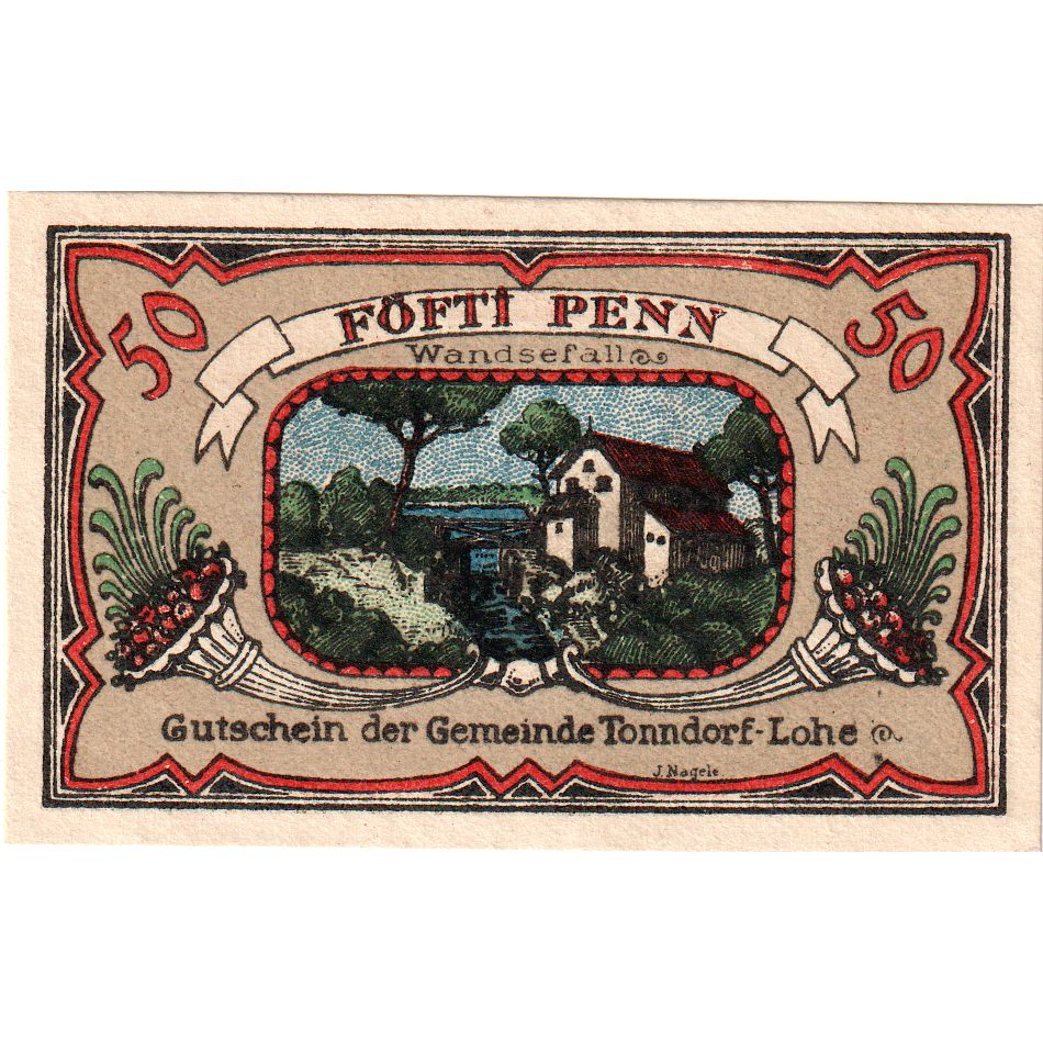 Germany, Tonndorf - Lohe, 50 Pfennig, 1921-03-30, UNC