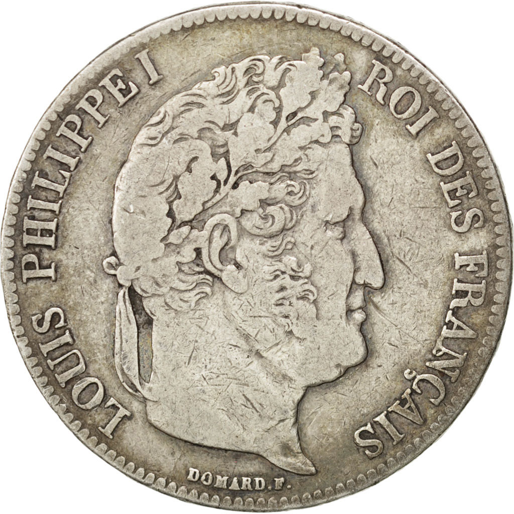 Coin, France, Louis-Philippe, 5 Francs, 1839, Paris, , Silver
