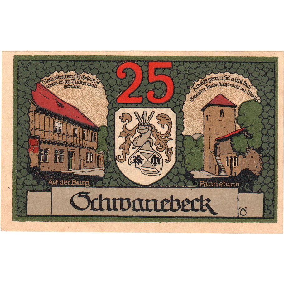 Germany, Schwanebeck, 25 Pfennig, 1921-04-01, UNC(63)