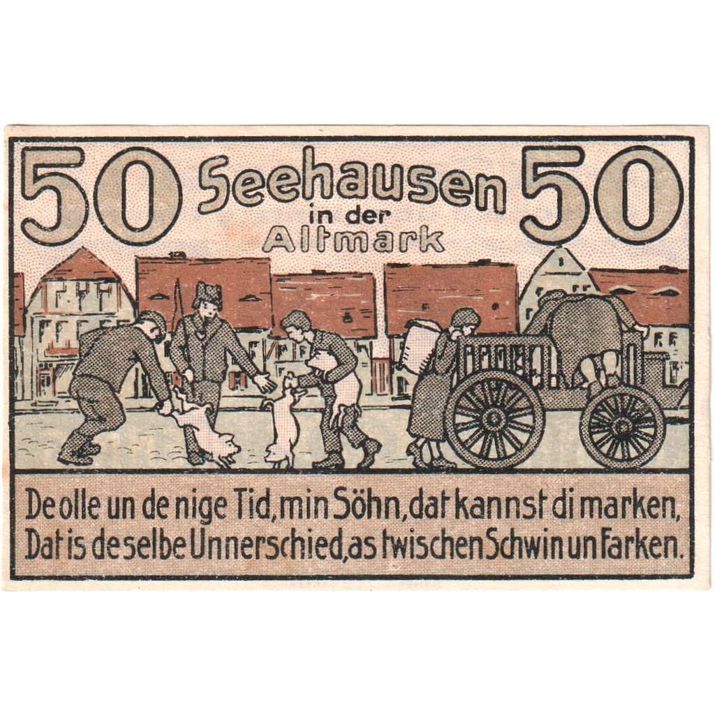 Germany, Seehausen i Altmark, 50 Pfennig, 1921-02-05, UNC(63)