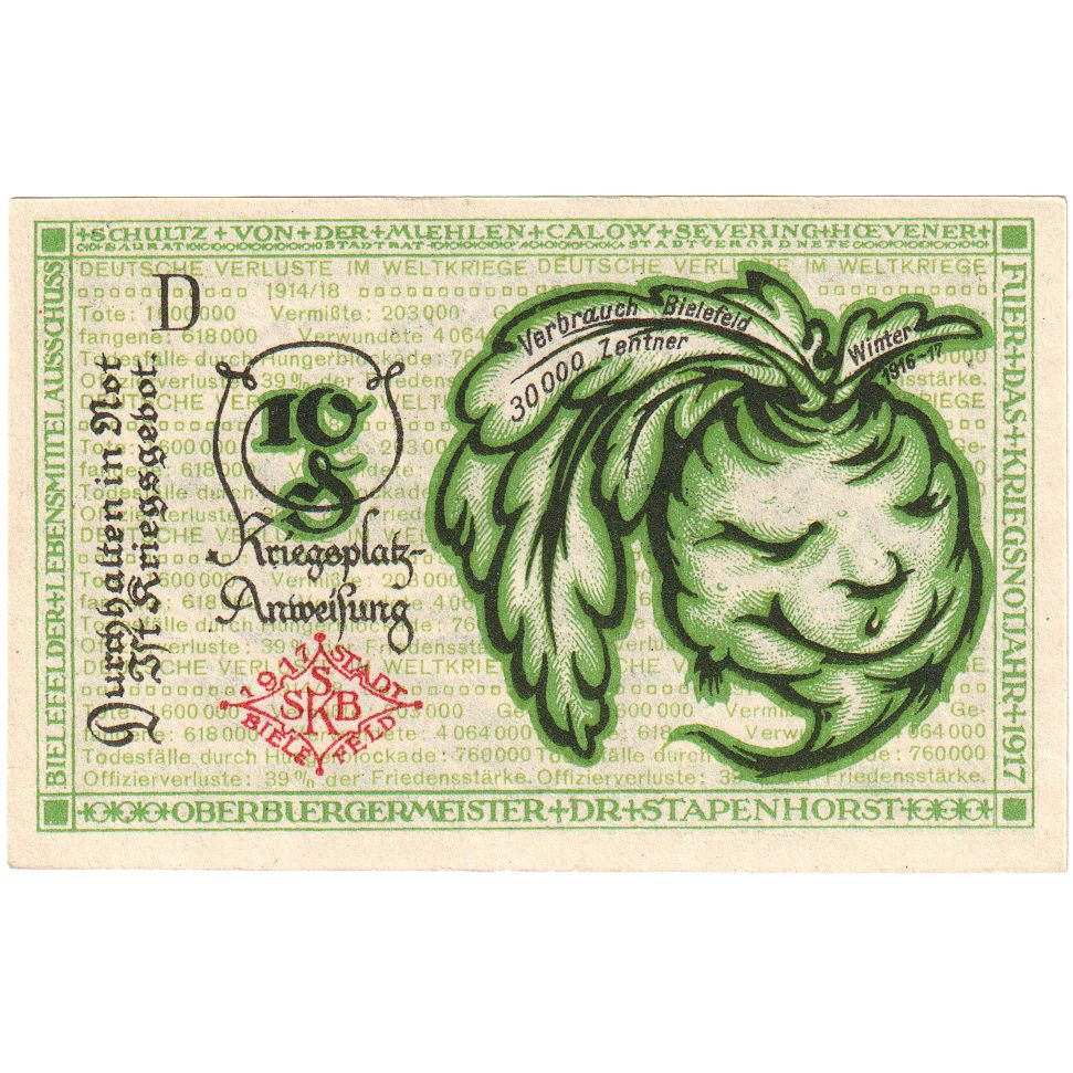 Deutschland, Bielefeld, 10 Pfennig, 1919-04-01, UNZ-
