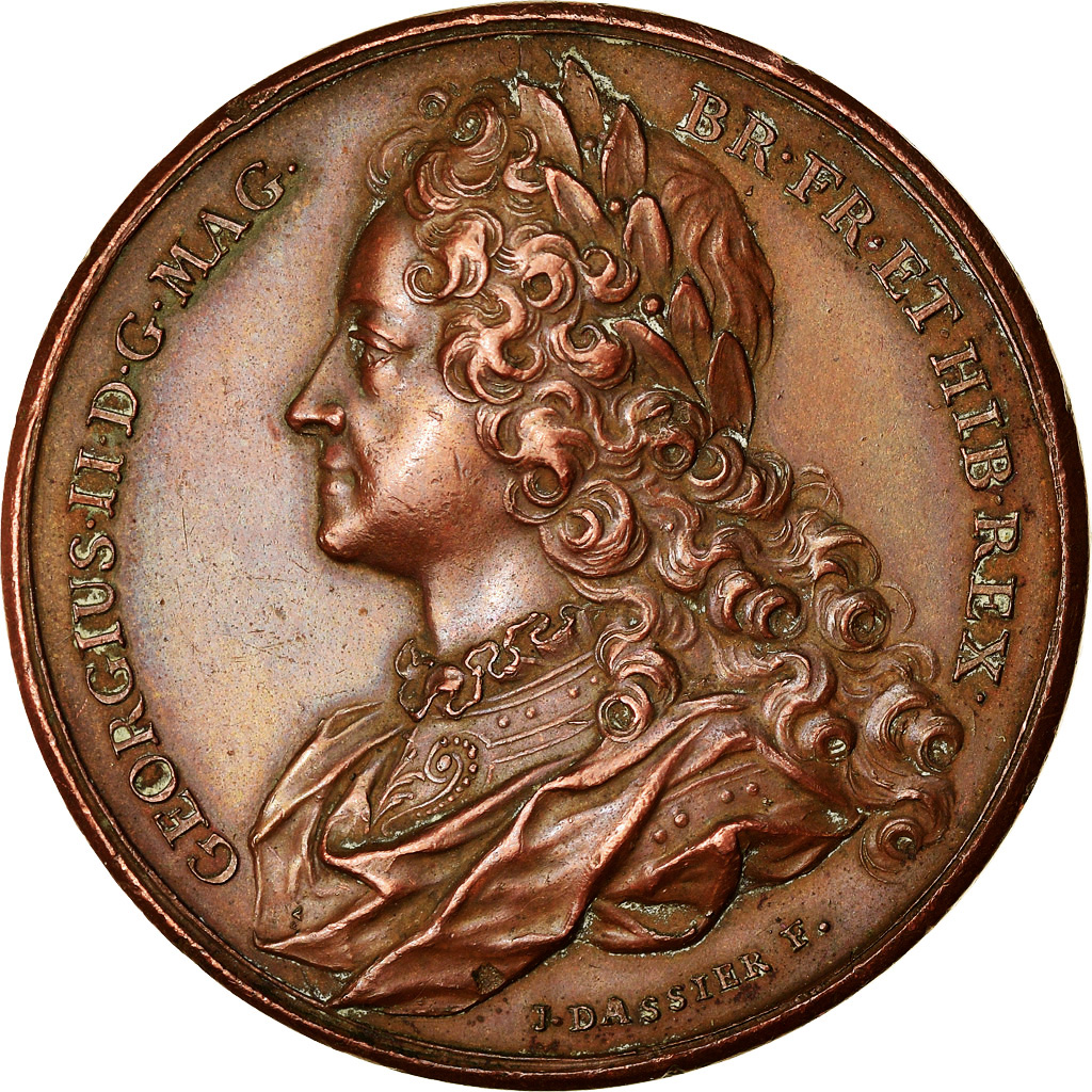 Great Britain, Medal, Georges II, 1731, Copper, Dassier, 