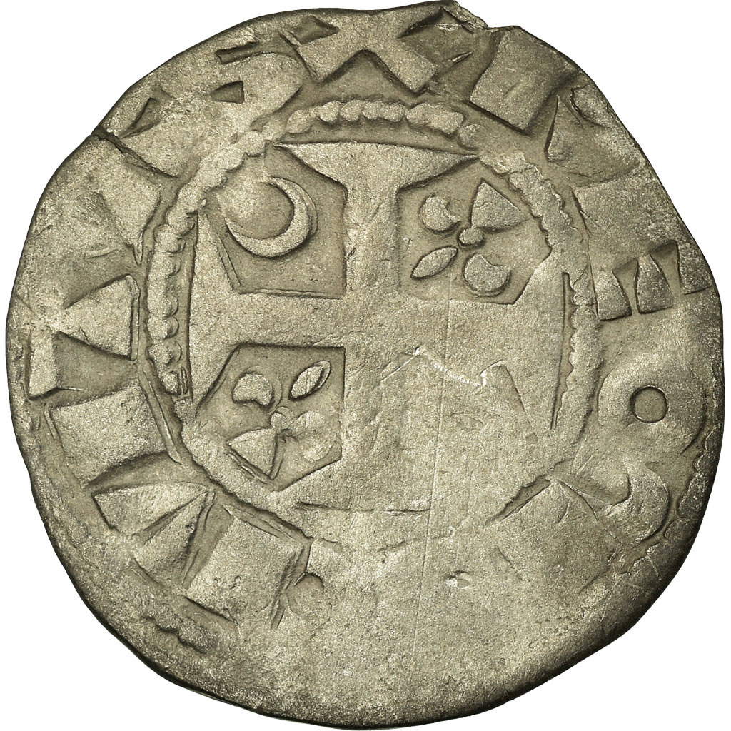 Coin, France, Denarius, Reims, , Silver