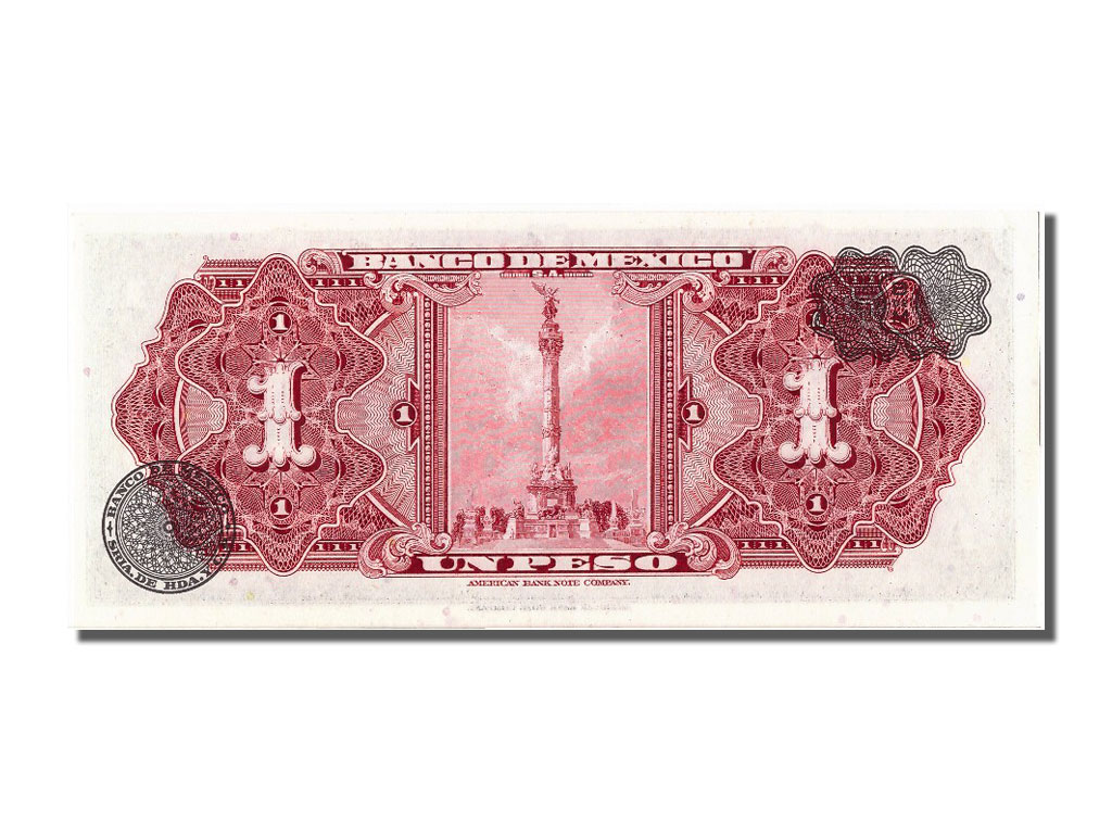 Banknote, Mexico, 1 Peso, 1969, 19690827, UNC(6570) World Paper Money