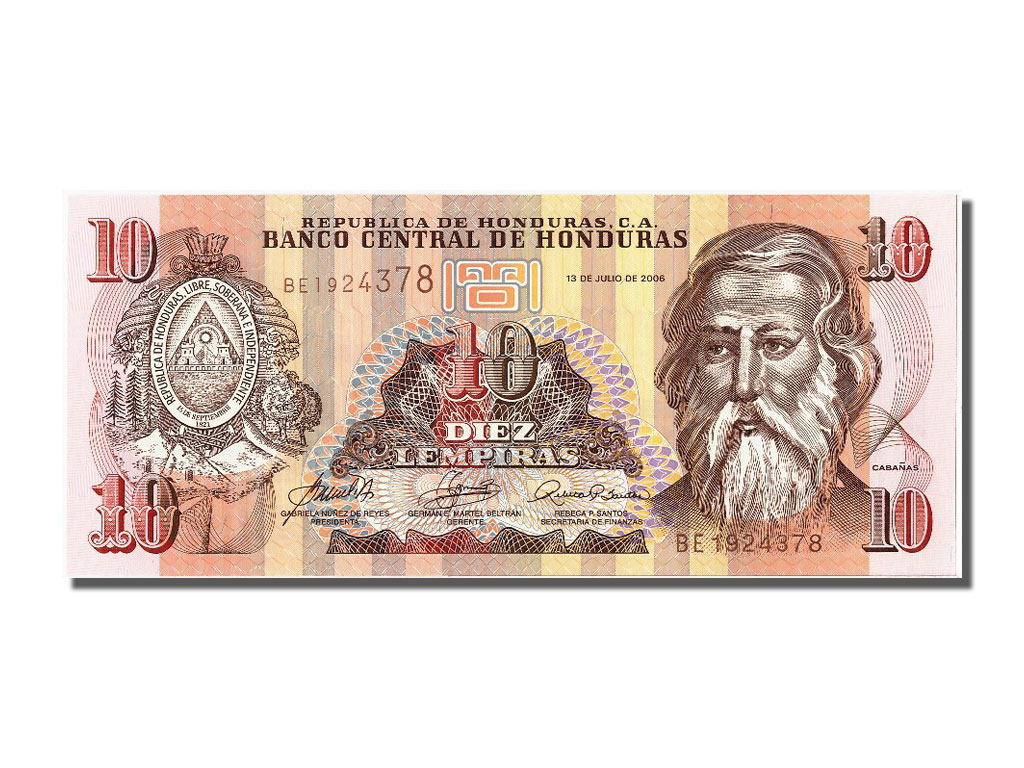 Billete, 10 Lempiras, 2006, Honduras, 2006-07-13, UNC
