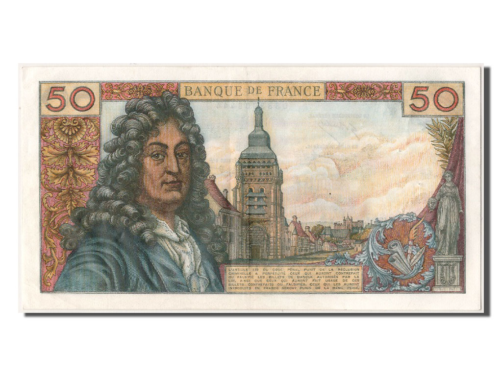 Banknote, France, 50 Francs, 50 F 1962-1976 ''Racine'', 1969, 1969-11-06