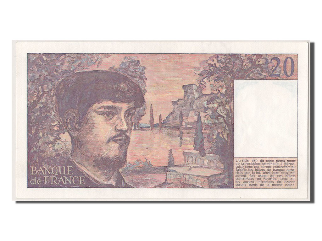 Banknote, France, 20 Francs, 20 F 1980-1997 ''Debussy'', 1980, UNC(63)