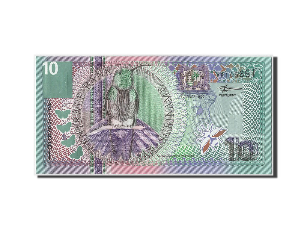 Billete, 10 Gulden, 2000, Surinam, 2000-01-01, UNC
