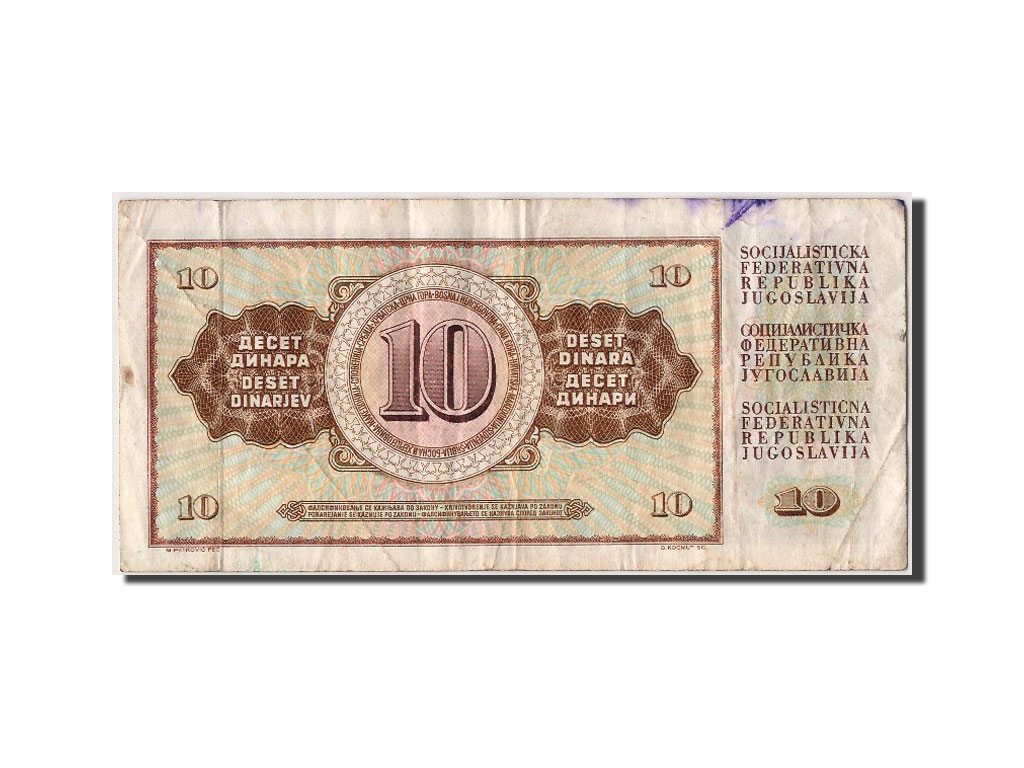 Billete, 10 Dinara, 1978, Yugoslavia, 1978-08-12, BC