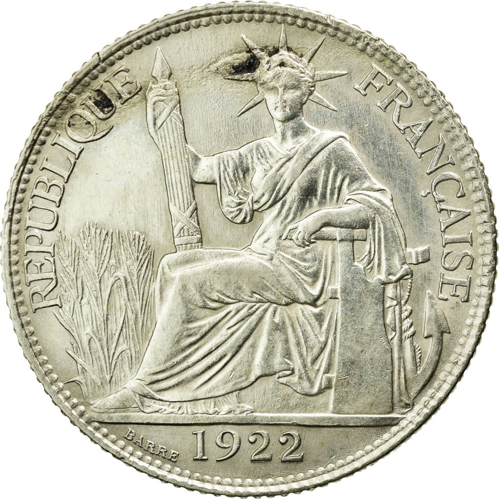 Coin, French Indochina, 20 Cents, 1922, Paris, , Silver