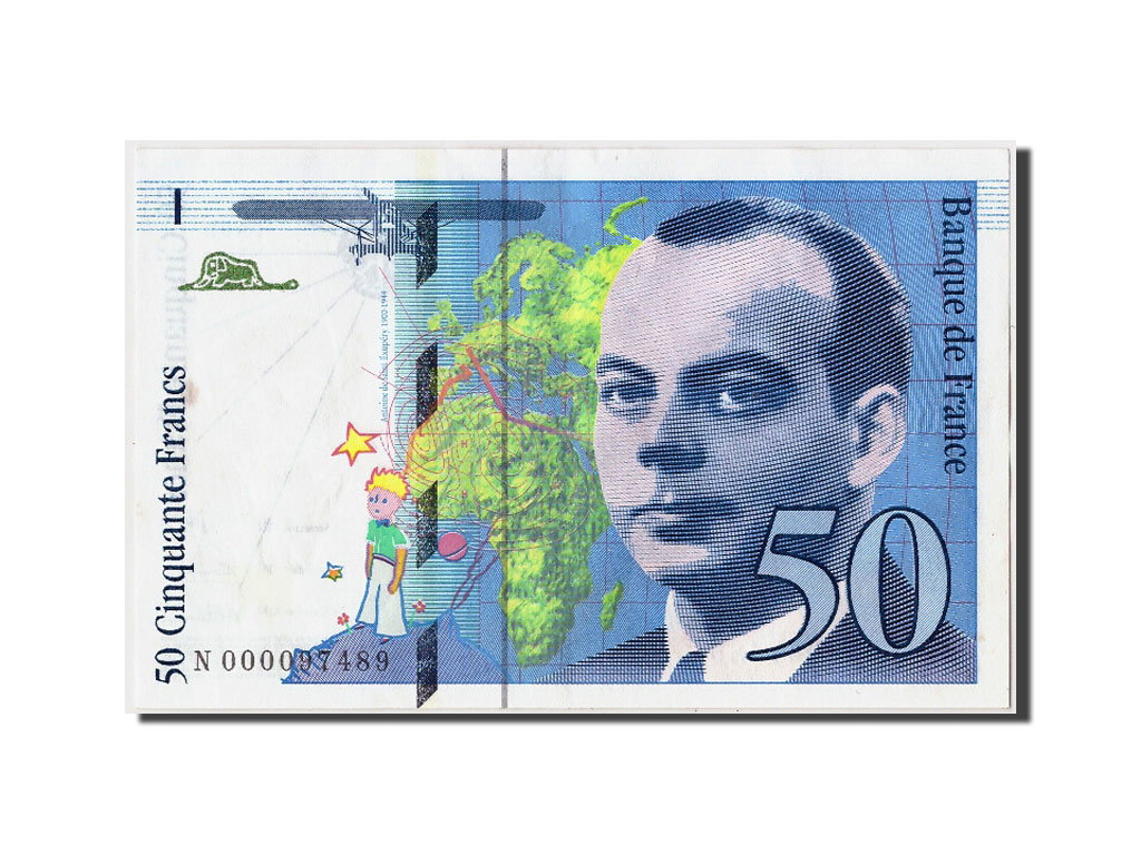 Banknote, France, 50 Francs, 50 F 1992-1999 ''St Exupéry'', 1992, AU(55-58)