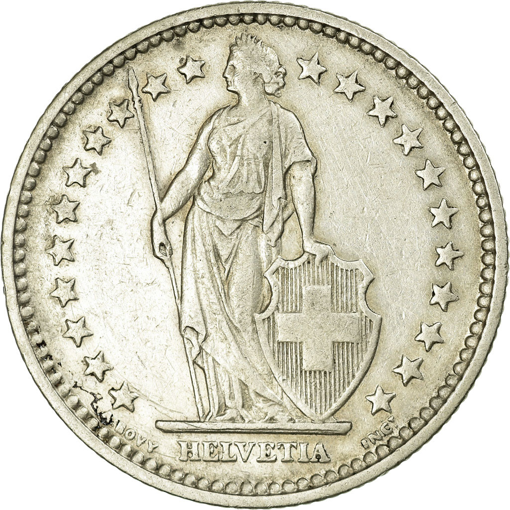 Coin, Switzerland, 2 Francs, 1906, Bern, , Silver, KM:21
