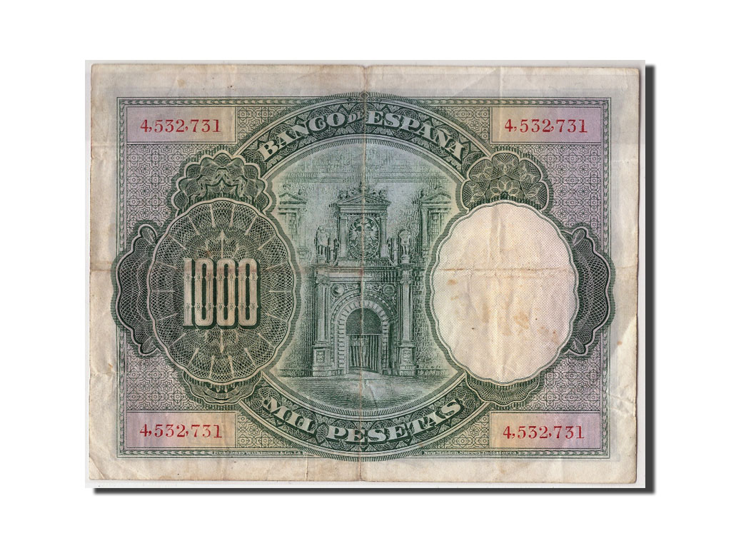 Banknote, Spain, 1000 Pesetas, 1925, 1925-07-01, KM:70c, VF(30-35)