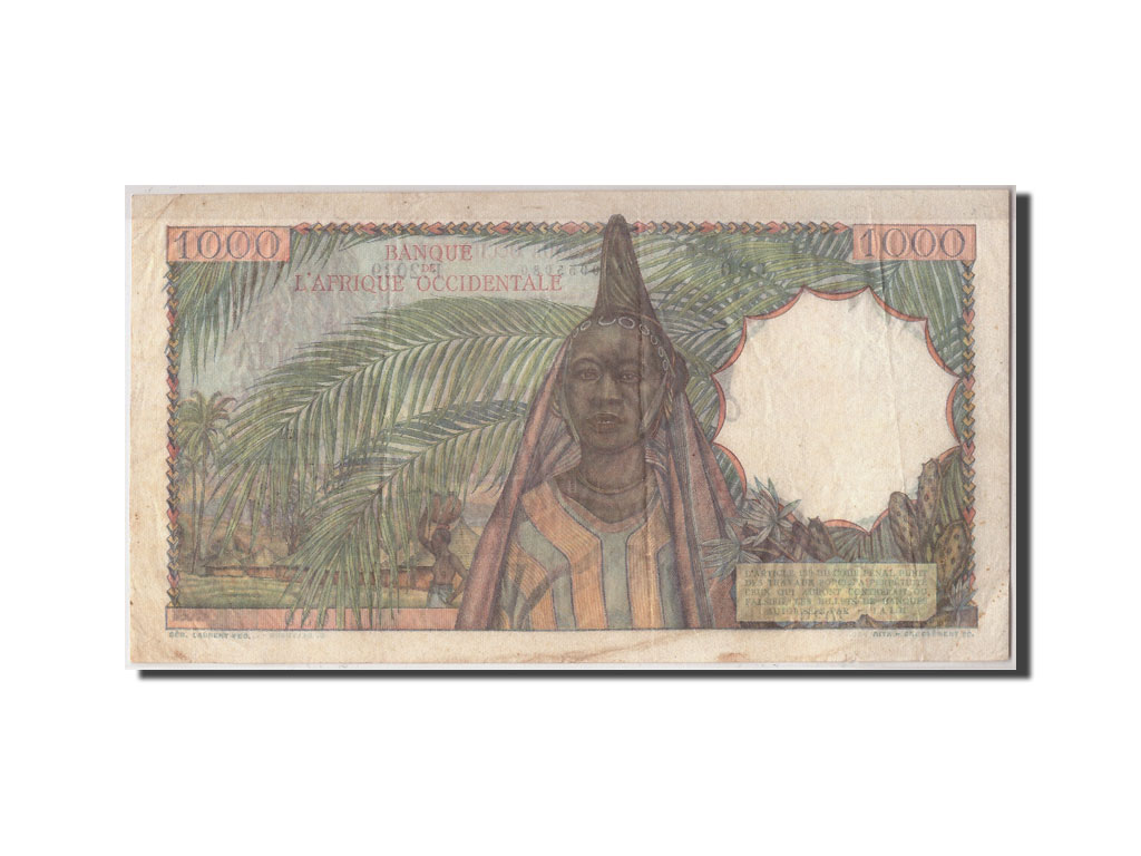Banknote, French West Africa, 1000 Francs, 1951, 1951-10-02, EF