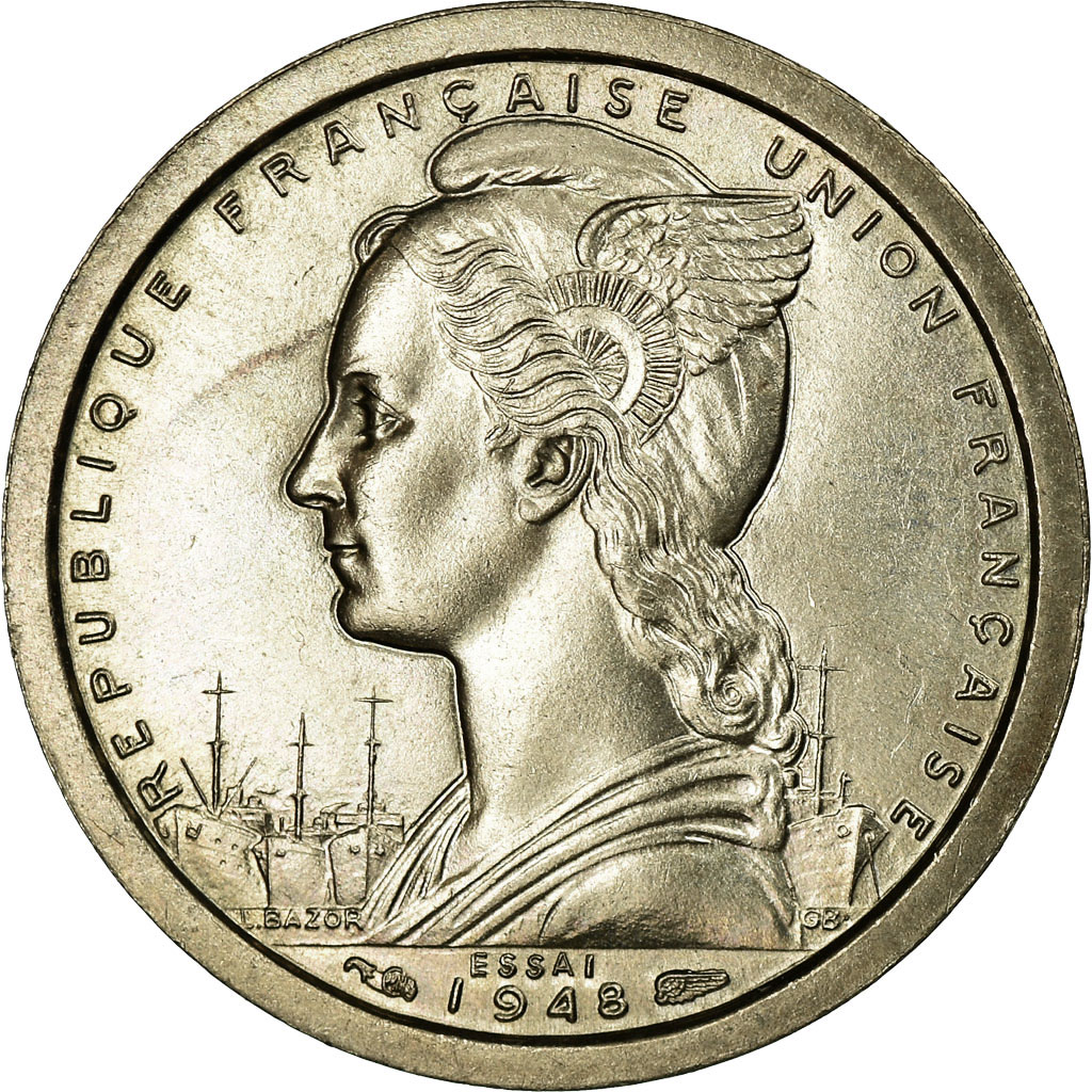 Coin, Togo, Franc, 1948, Paris, , Copper-nickel, Lecompte:18
